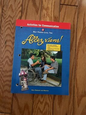 Allez, viens! Holt French Level Two Activity Book - Blue & Red Cover